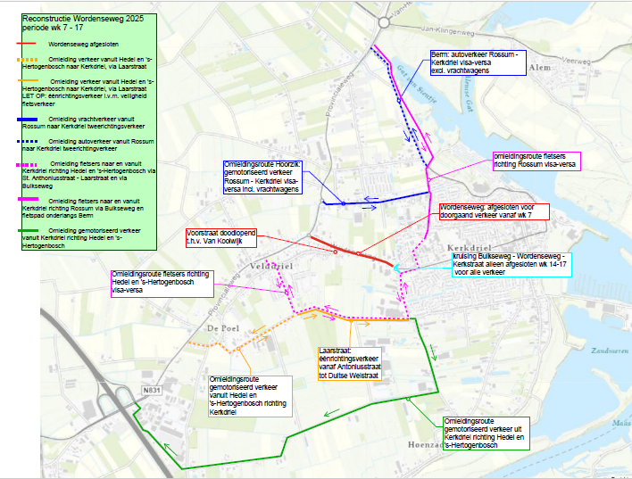 Afbeelding kaart situatie wordenseweg